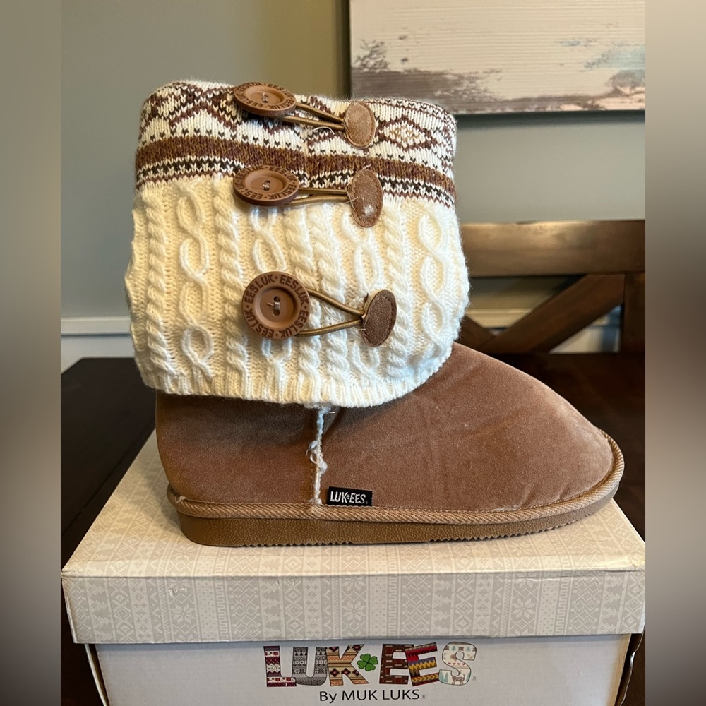 Lukees by Muk Luks- short winter boots.